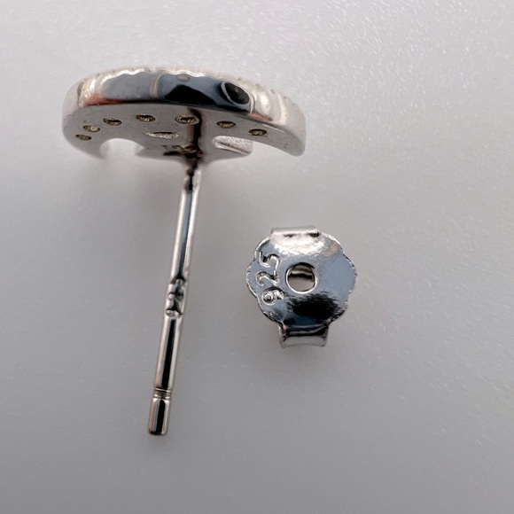 Sterling Silver Moon & Star Earrings - Picture 14 of 14